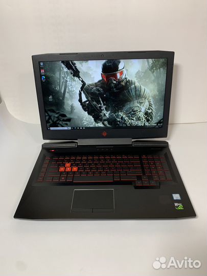 Игровой ноутбук HP 17.3 120hz / GTX 1070