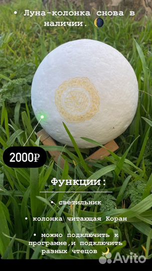 Лампа луна