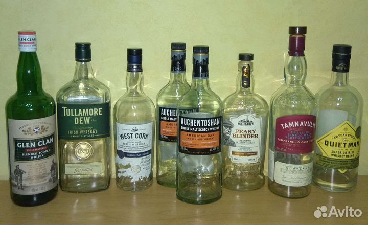 Бутылки из под виски