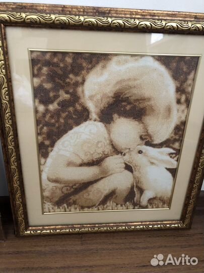 Картина вышитая крестом ручная работа