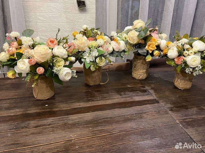 Искусственные цветы для декора свадьбы