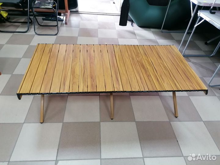 Стол складной туристический реечный 120*60