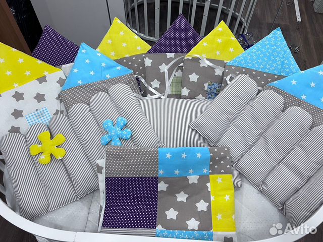Бортики в детскую кроватку новые