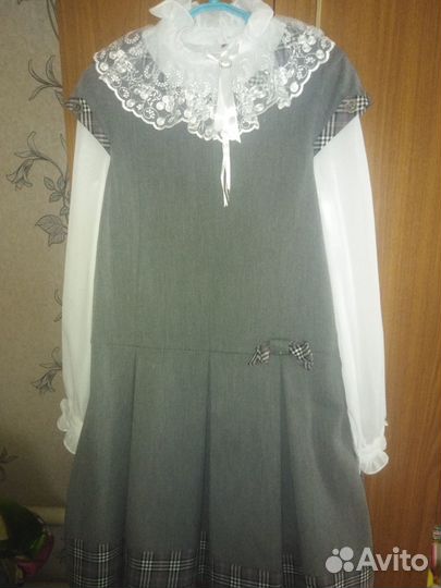 Школьная форма серая