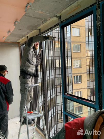 Замена холодного фасадного остекления на теплое