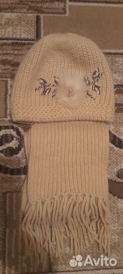 Комплект шапка и шарф