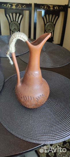 Новый графин глиняный