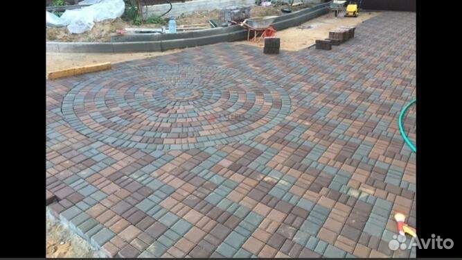 Укладка брусчатка и тротуарная плитка бордюр