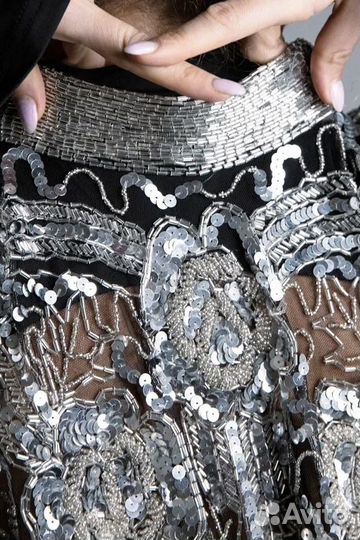 Накидка с бисером