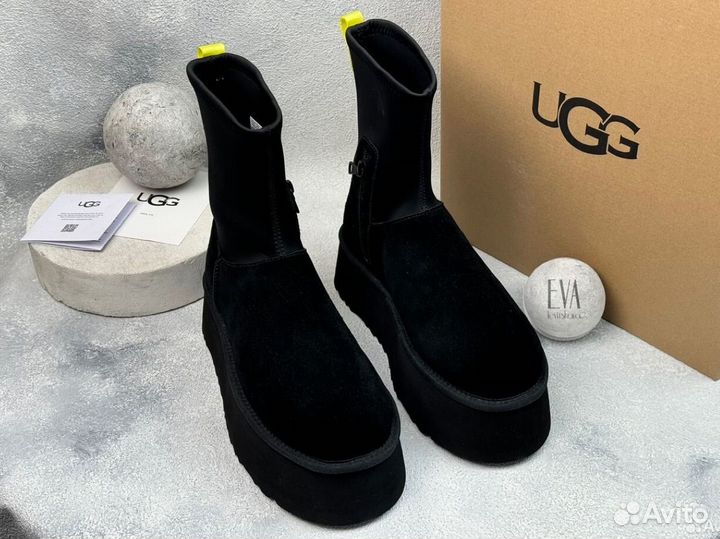 Угги женские на платформе Ugg Classic Dipper Black