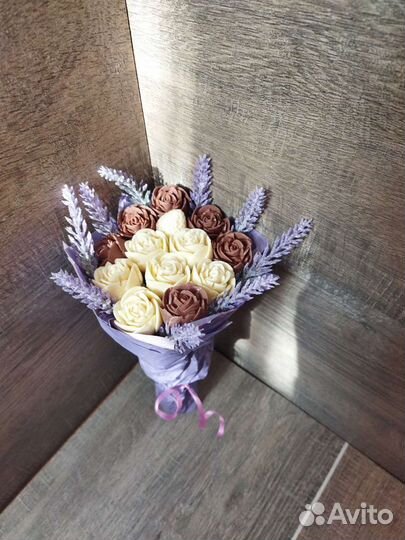 Шоколадные розы букет цветы