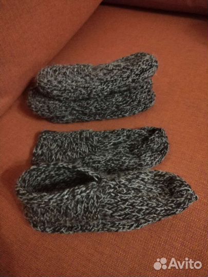 Следки, носки шерсть вязаные ручной работы