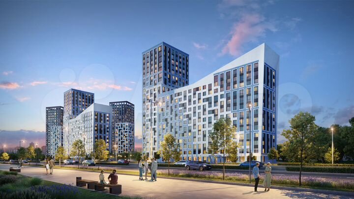 1-к. квартира, 43,4 м², 12/22 эт.