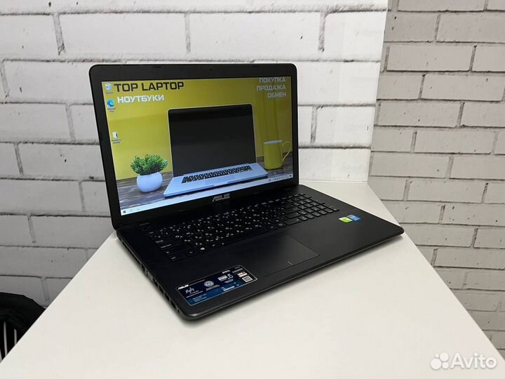 Asus ноутбук 17 дюймов\i5-4200U\GeForce 820M