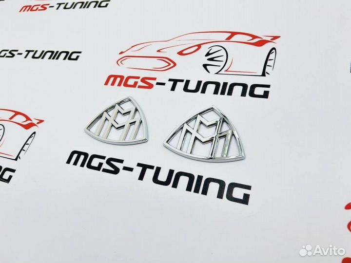 Шильдики Maybach на задние крылья Mercedes s-class