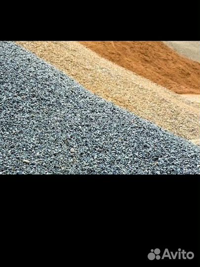 Щебень,песок