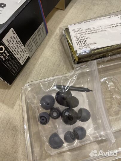 Shure SE215-CL-EFS наушники, оригинал