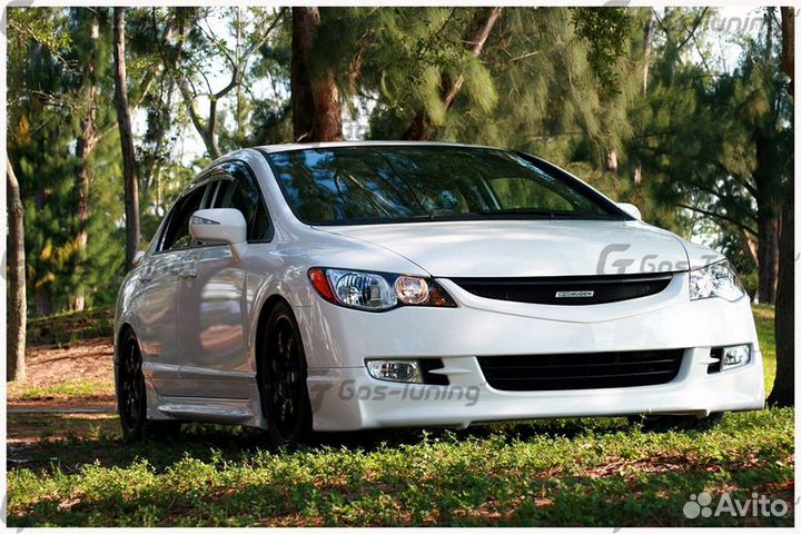 Тюнинг решетка радиатора на Honda Civic 4D
