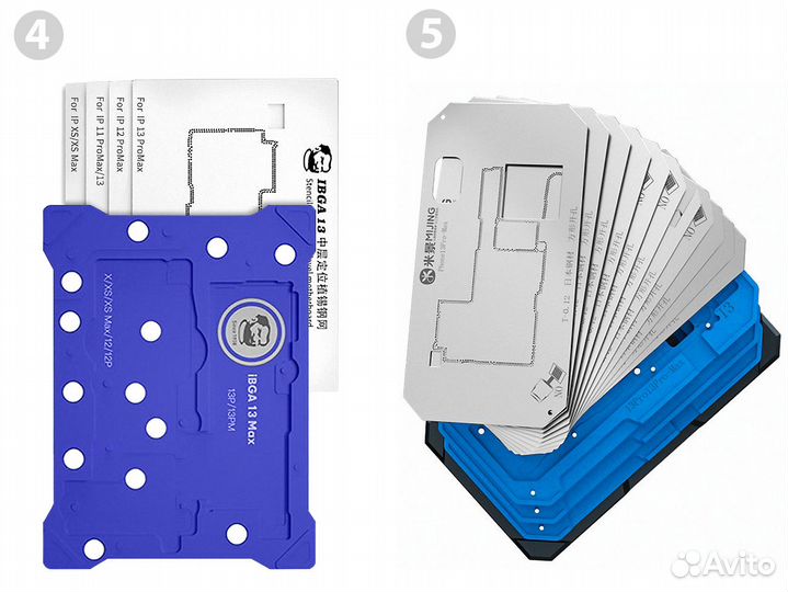 Qianli MiJing BGA трафарет реболлинг iPhone X - 14