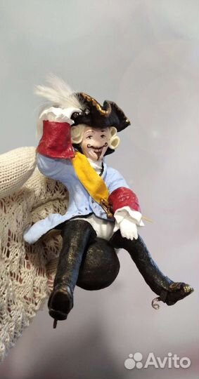 Ватная ëлочная игрушка Мюнхаузен