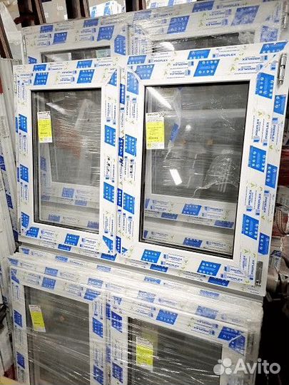 Готовые окна 110х80 пластиковые