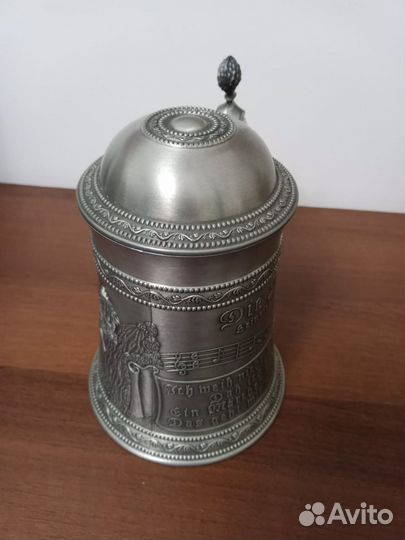 Кружка охота оловянная