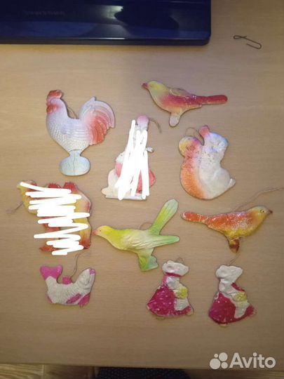 Елочные игрушки картон