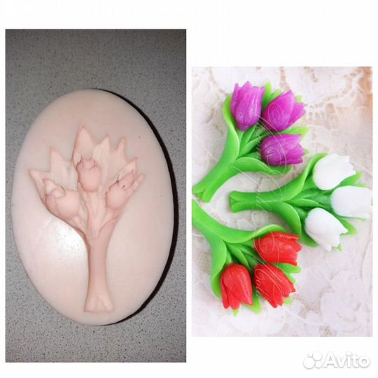 Цветы 3D - силиконовые формы