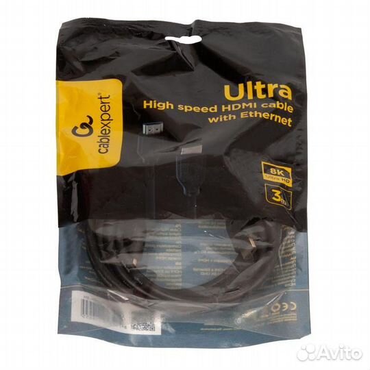 Кабель hdmi V2.1 hdmi папа - hdmi папа 3 м CC-hdmi