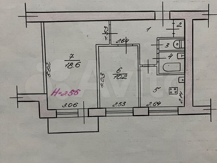 2-к. квартира, 46,2 м², 9/9 эт.