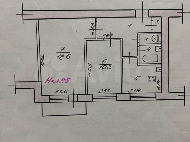 2-к. квартира, 46,2 м², 9/9 эт.