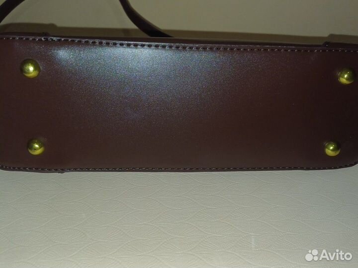 Коричневая сумка через плечо