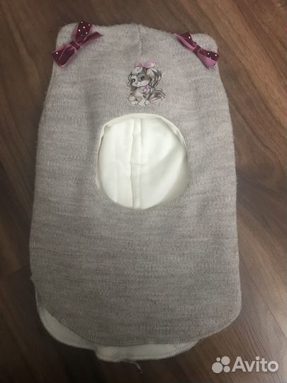 Шапка шлем для девочки