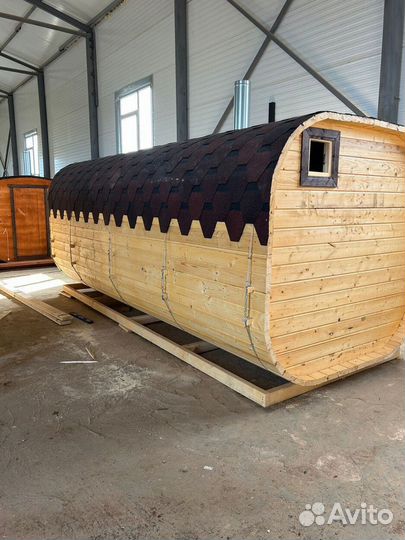 Баня-бочка квадро в наличии