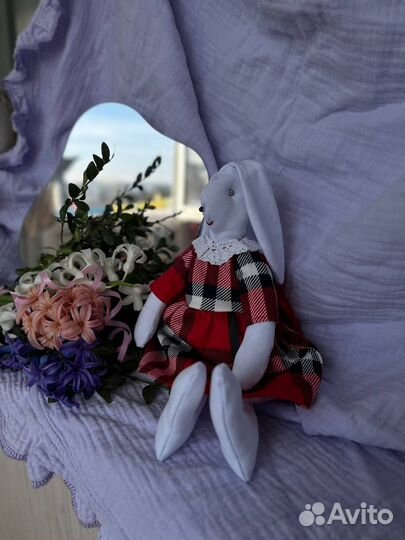 Игрушка мягкий заяц