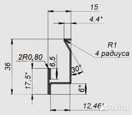 Рейки для клинкерных фасадов