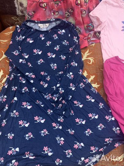 Пакет одежды на девочку 122-128-134