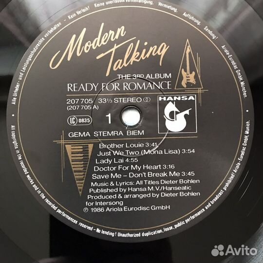 Modern Talking 3 Album 1986