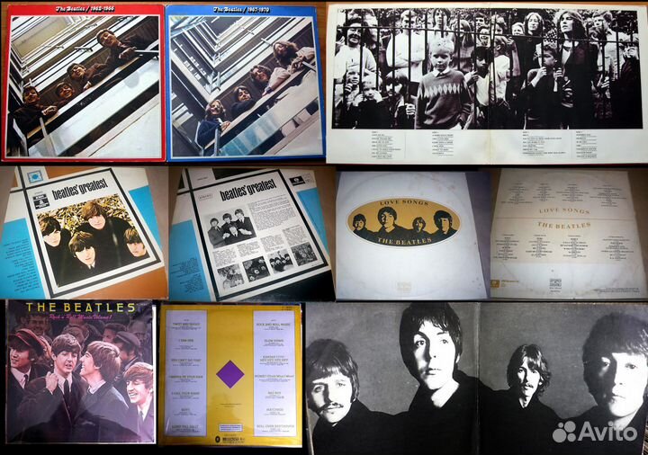 Пластинки гр. Beatles (западного и отеч. произв-ва