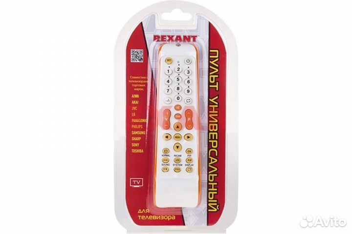 Пульт универсальный для телевизора RX-952 rexant