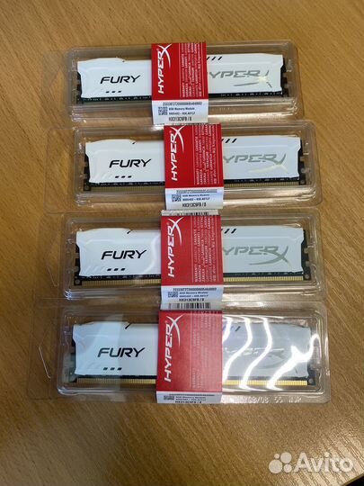 Оперативная память HyperX Fury ddr3 8gb 16gb 32