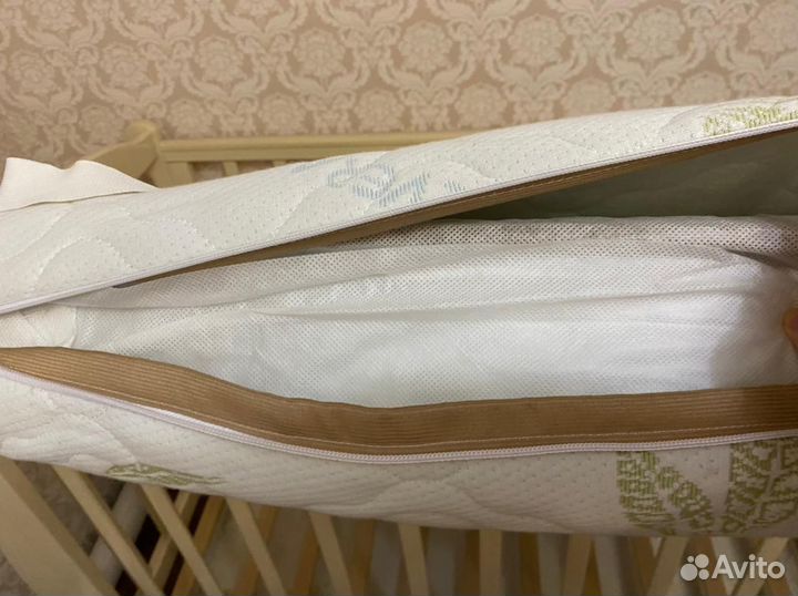 Новая детская кроватка Лель. Матрац и бортики в по