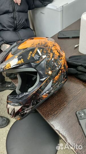 Мотошлем кроссовый бу