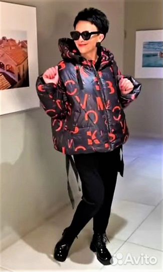 Пуховик автоледи с капюшоном 56/58 Verda