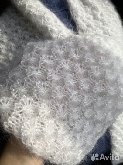 Косынка бактус шарф вязаные ручная работа