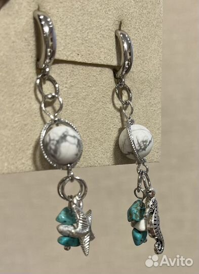 Набор украшений из натуральных камней