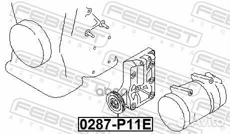 Ролик Nissan Almera/Primera 1.6 95-02 0287P11E