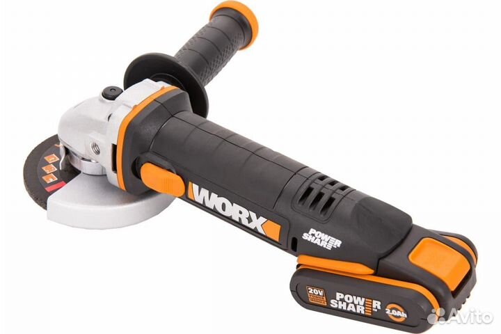 Аккумуляторная угловая шлифмашина worx WX800