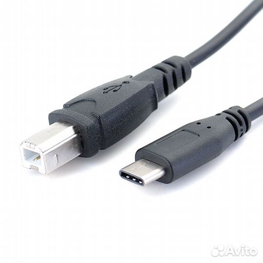 Кабель USB Type-C-USB Type-B 1м. (черный)