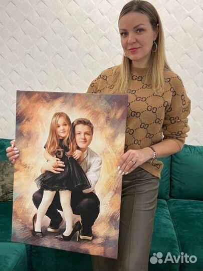 Портрет на холсте по фото